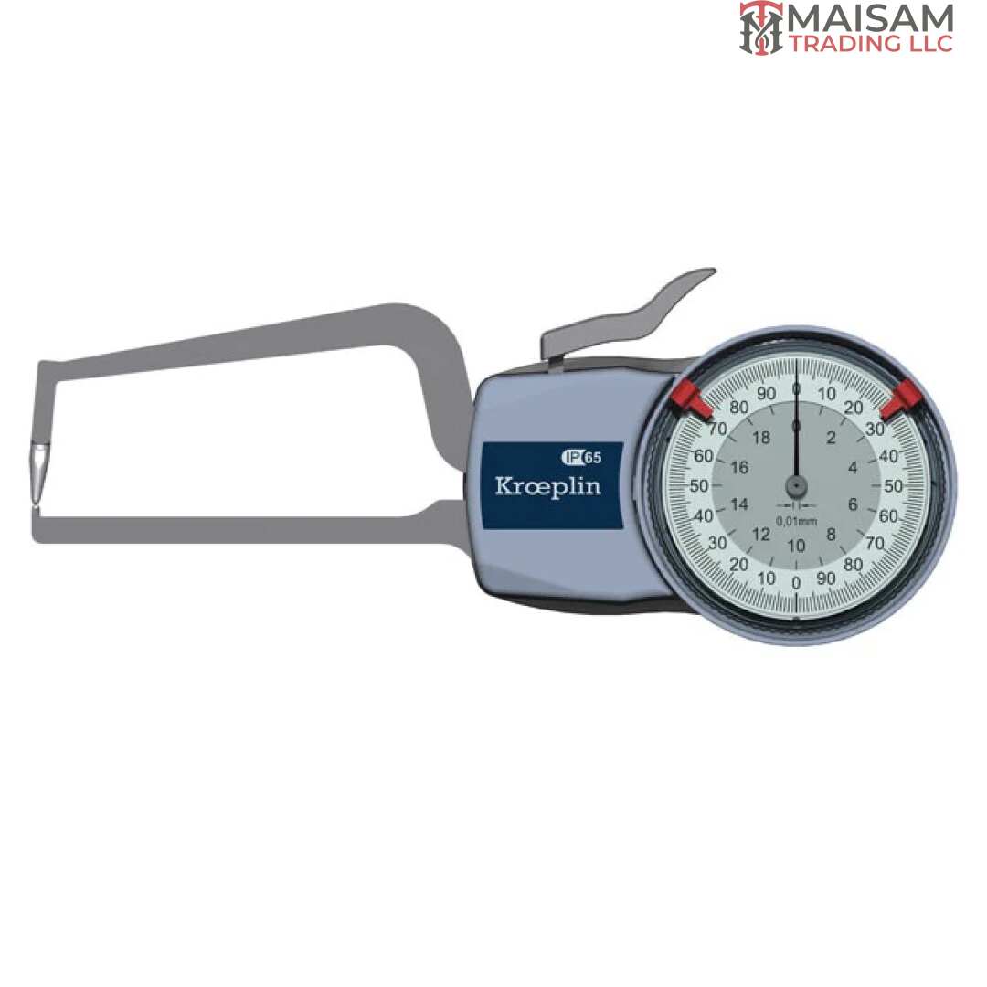 Kroeplin D2R20 Mechanical External Measuring Gauge, Range 0-20mm