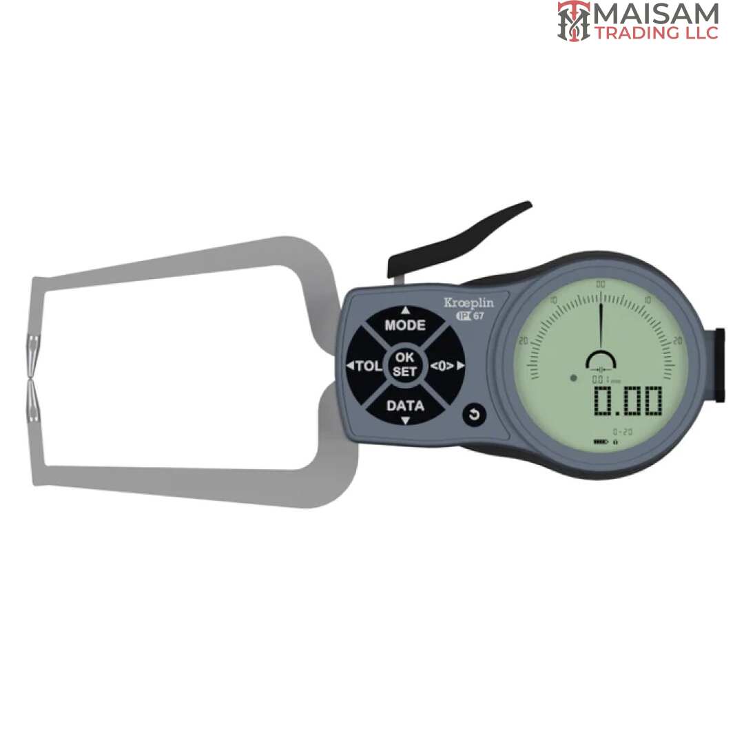 Kroeplin K220 Electronic External Measuring Gauge, Range 0-20mm
